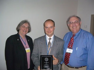 Mary Kay Hemenway, Kamil Hornoch a Mike Bennett, Kongres IAU, august 2006