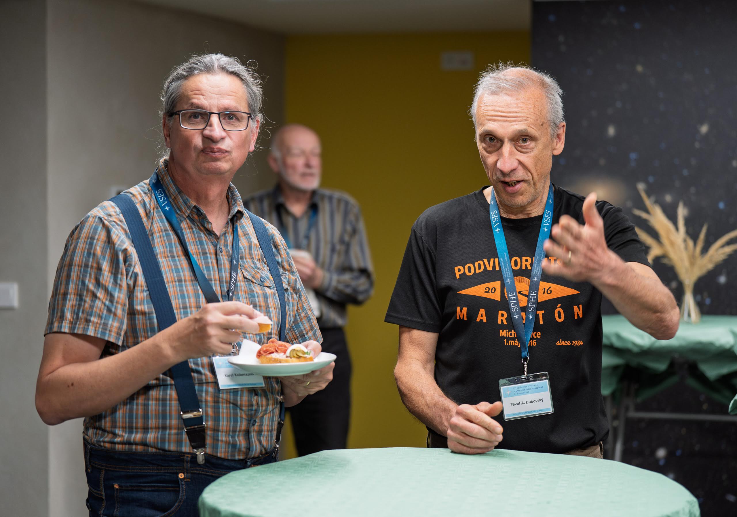 Karel Kolomazník a Pavol A. Dubovský na konferencii ČAS, 2024