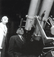 Antonin Becvar at telescope