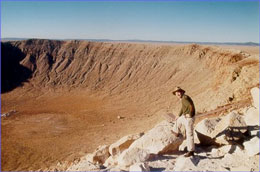 On meteor expedition in Arizona