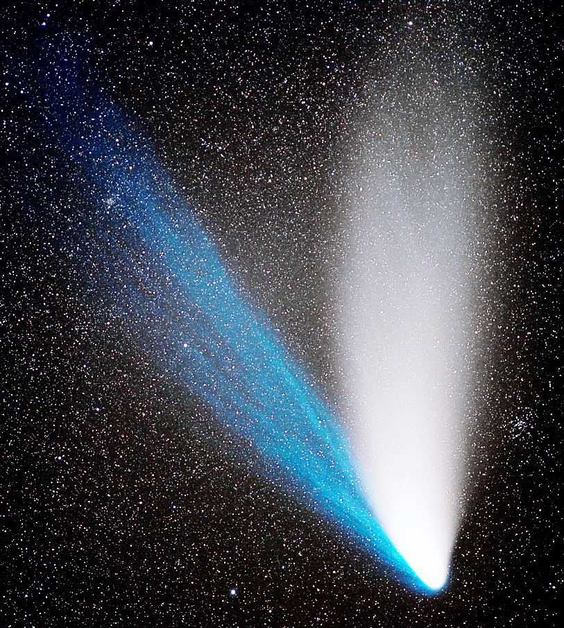 comet Hale-Bopp taken on 1997 Apr. 8 by A.Flajs & H.Mikuz