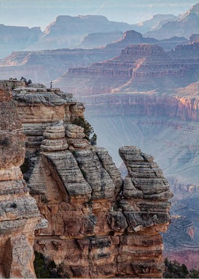 Grand Canyon, obľúbené miesto na fotografovanie.
