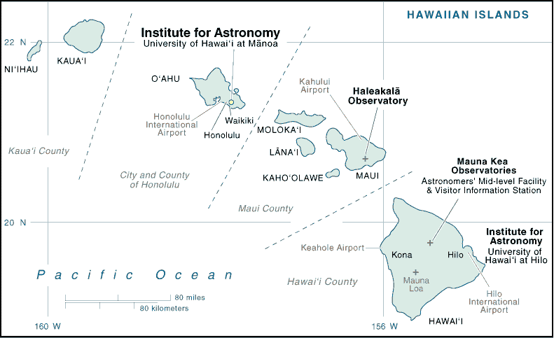 astronomick pracovisk na Havajskch ostrovoch