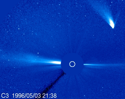 Comet C/1996 B2 in C3 coronograph