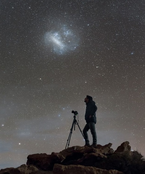 Under The Great Magellanic Cloud waiting for the right moment, Chile.