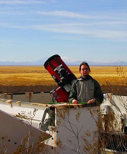 Martin at FRAM telescope, Argentina.