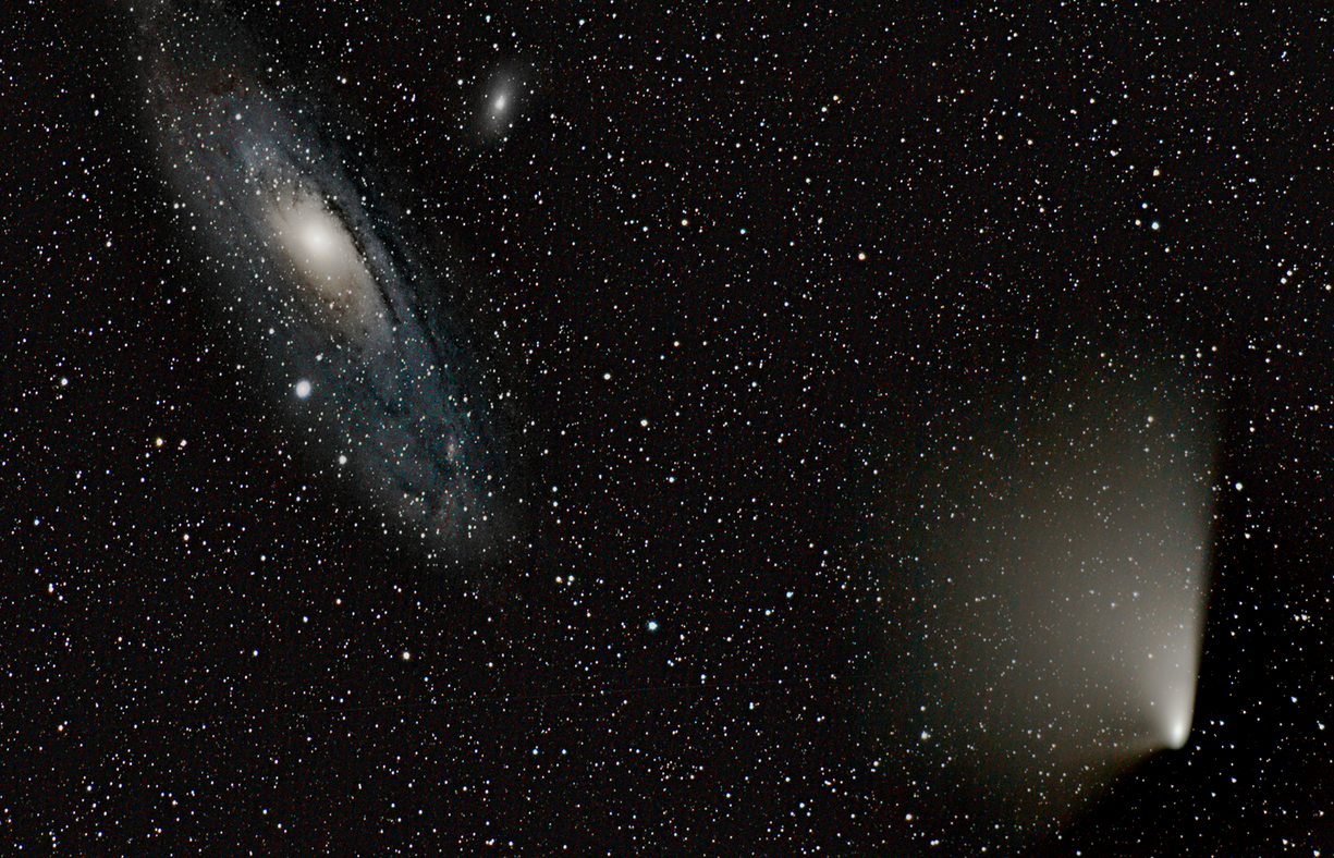 C/2011 L4 Pan-STARRS comet near M31