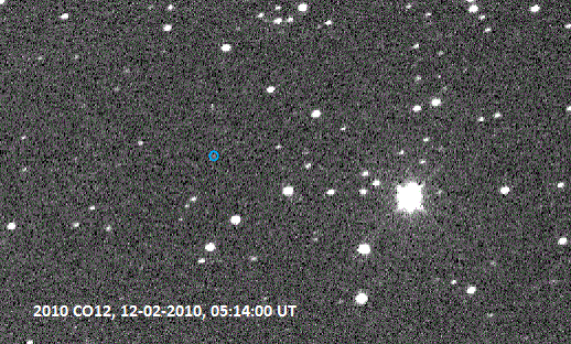 objavová snímka asteroidu (471109) Vladobahýl z 12.02.2010