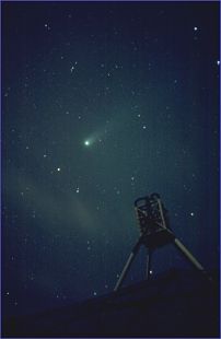 Comet Hyakutake captured by M. Langbroek