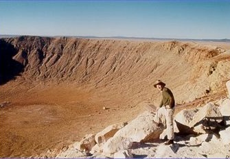 On meteor expedition in Arizona