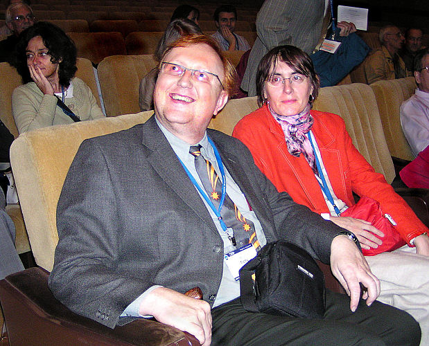 Miloš Tichý a Jana Tichá na kongrese GA IAU v Prahe