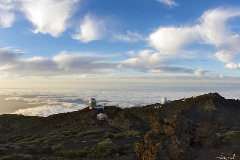 Observatórium Roque de los Muchachos, La Palma, Kanárske ostrovy.