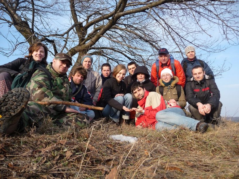 účastníci expedície, ktorá  našla prvé úlomky meteoritu Košice
