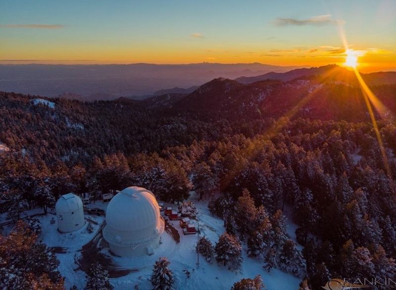 Schmidt and Kuiper telescopes at Mt. Lemmon, Catalina Mountain, Arizona, USA.