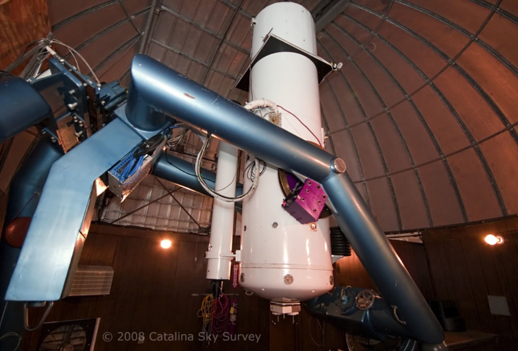 Schmidt telescope at Mt. Lemmon, Catalina Mountain, Arizona, USA.